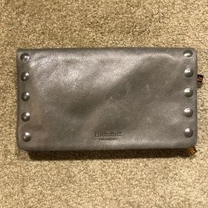 Great Condition Grey Hammit Clutch with strap